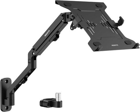Mount-It! Single Monitor Arm for Wall or Pole Mounting, Full Motion Monitor Mount for 17" to 32" Screens, 2 Mounting Options incl., Spring Assisted Wall Mount, VESA 75x75, 100x100, 15.4 lb max Weight in Kuwait