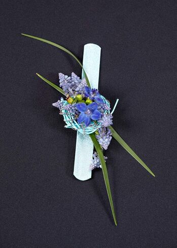 Floral Supply Online - Slaplet Sparkle Wristlet. Corsage Snap/Shimmer Wrap Floral Bracelets for Wedding, Prom, Dance or Events. (Pack of 3 Silver) in Saudi Arabia