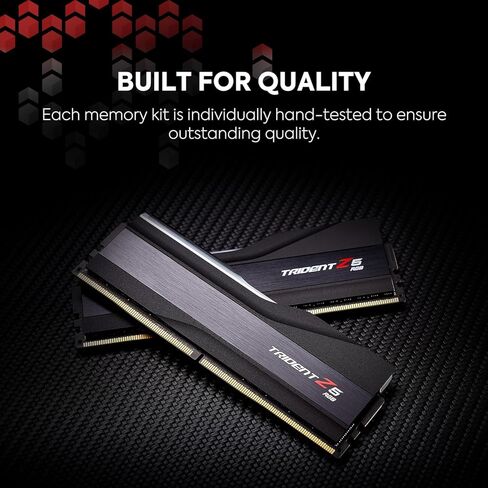G.سكيل ذاكرة كمبيوتر مكتبي مزدوجة القناة من سلسلة Z5 RGB (انتل XMP) 64GB (2 × 32GB) 288 دبوس SDRAM DDR5 6000 CL30-40-40-96 1.40 فولت ثنائي القناة F5-6000J3040G32GX2-TZ5RW من ترايدنت (ابيض غير لامع) in Kuwait