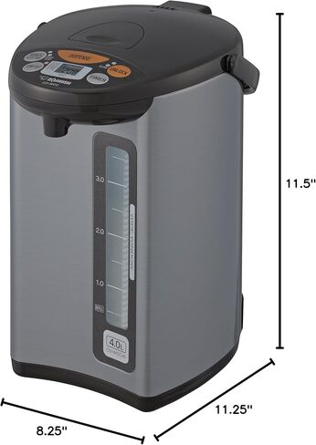 غلاية مياه وسخان مياه من زوجيروشي CD-WCC30 ميكوم، فضي in Saudi Arabia