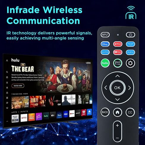 Universal Replacement Remote XRT260 for All Vizio Smart TVs with Shortcut Buttons Disney, Netflix, Prime Video, Hulu, XUMO, VEDU, iHeart Radio and More. in Kuwait