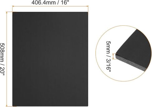 15 PCS Black Foam Board 16x20 Inch, Foam Boards 3/16 Inch Thick Foam Poster Board, [for Presentation Projects, Art Crafts, Poster Making] in Kuwait
