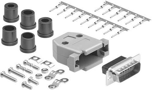 CompuCablePlusUSA.com Best DB37 Connector Male Crimp-on with Unshielded Light Weight Plastic Hood DIY Kit for Assembling Your Own DB37 Cable. in Kuwait