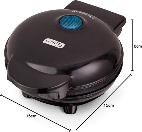 Dash Mini Maker Portable Grill Machine + Panini Press for Gourmet Burgers, Sandwiches, Chicken + Other On the Go Breakfast, Lunch, or Snacks with Recipe Guide - Aqua in Saudi Arabia