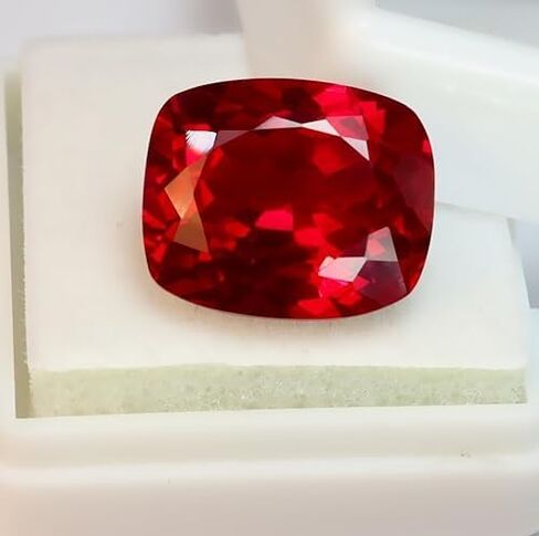 10 Ct+ Natural Burma Pigeon Blood Red Ruby Cushion Cut Stone Gie Certified Beautiful Loose Gemstone for Making Jewelry, Medium in Saudi Arabia