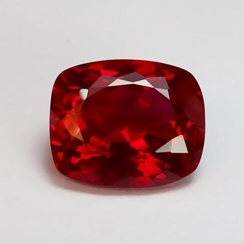 10 Ct+ Natural Burma Pigeon Blood Red Ruby Cushion Cut Stone Gie Certified Beautiful Loose Gemstone for Making Jewelry, Medium in Saudi Arabia