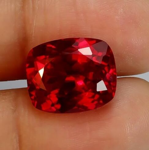 10 Ct+ Natural Burma Pigeon Blood Red Ruby Cushion Cut Stone Gie Certified Beautiful Loose Gemstone for Making Jewelry, Medium in Saudi Arabia