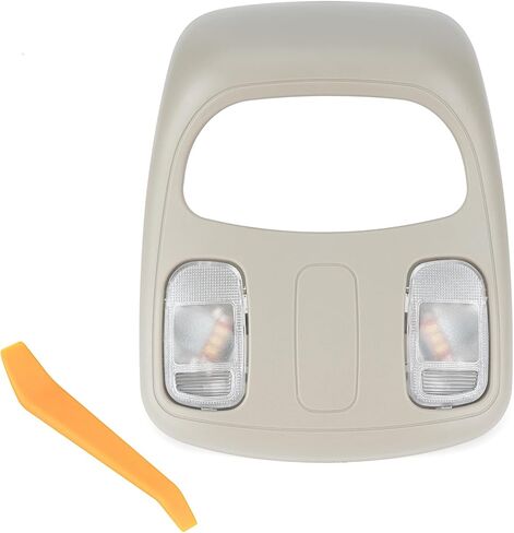 مصباح ضوء قراءة LED على شكل قبة لوحدة التحكم العلوية (مُحسن) متوافق مع Dodge Ram 1500 2500 3500 4500 5500 2002-2010 يحل محل ضوء الخريطة 1DK78BD1AA 1DK78TL2AA 56049706AD/AF in Kuwait