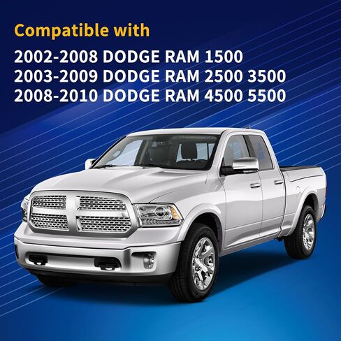مصباح ضوء قراءة LED على شكل قبة لوحدة التحكم العلوية (مُحسن) متوافق مع Dodge Ram 1500 2500 3500 4500 5500 2002-2010 يحل محل ضوء الخريطة 1DK78BD1AA 1DK78TL2AA 56049706AD/AF in Kuwait