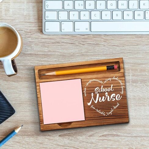 School Nurse Gifts, School Nurse Appreciation Gifts, Thank You School Nurse Gifts, School Nurse Office Decor, School Nurse Desk Self-Stick Note Pad Holders GSH7 in Saudi Arabia