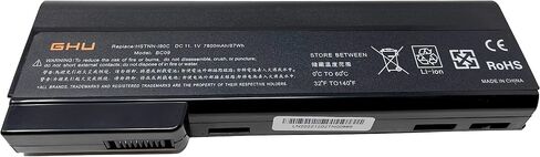 GHU New Laptop Battery 58 WH Replacement for CC06 CC06xl QK642AA 628666-001 628668-001 628668001 628670-001 628369-421 CC09 628664-001 Compatible for HP Probook 6560B 6570B 6460B 6470B 6360B in Saudi Arabia