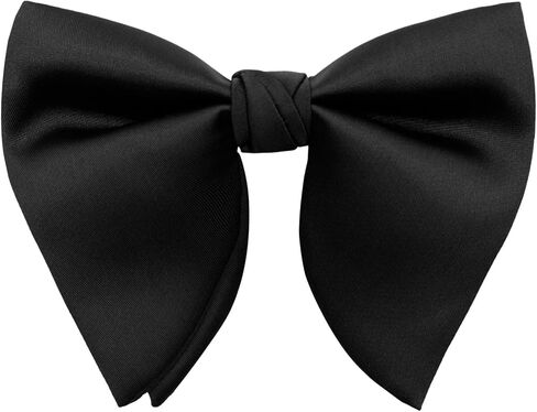 Oversized Bow Ties for Men, Men's Bow Tie Adjustable Pre-Tied Clip on Bowtie Solid Color Bowtie for Tuxedo Wedding Party in Saudi Arabia