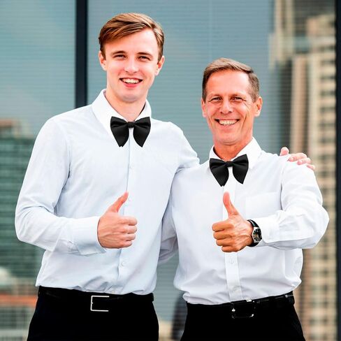 Oversized Bow Ties for Men, Men's Bow Tie Adjustable Pre-Tied Clip on Bowtie Solid Color Bowtie for Tuxedo Wedding Party in Saudi Arabia
