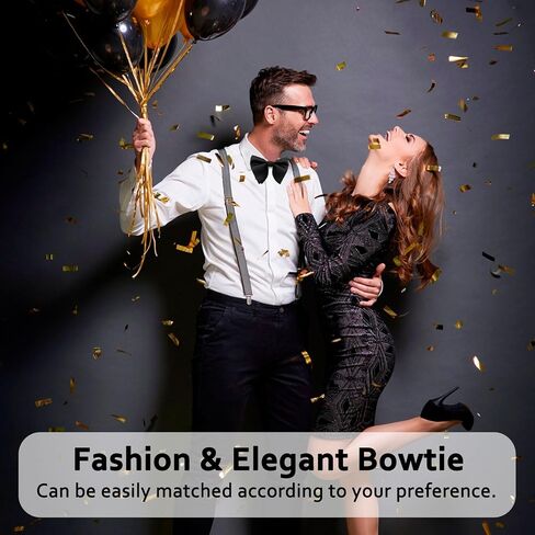 Oversized Bow Ties for Men, Men's Bow Tie Adjustable Pre-Tied Clip on Bowtie Solid Color Bowtie for Tuxedo Wedding Party in Saudi Arabia