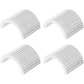The Lord of the Tools 4Pcs Aluminum Alloy Bicycle Handlebar Shims Motorcycle Handlebar Spacer Conversion Washers Conversion 28mm to 22mm Gasket Silver