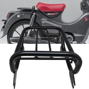 Fit for Honda Super Cub 125 C125（2019-2024） Steel Rear Rack Luggage Carrier, Motorcycle Luggage Storage Rack (Black)