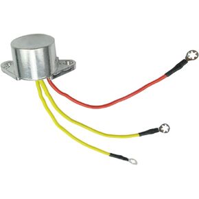 Outboard Rectifier 3 Wires Fits for 1980-2001 Johnson Evinrude 15 60 65 75 85 88 9.9 90 100 110 112 115 140 150 175 200 235 HP, Voltage Marine Regulator Replace OE 18-5708 583408 582399 580795 581603