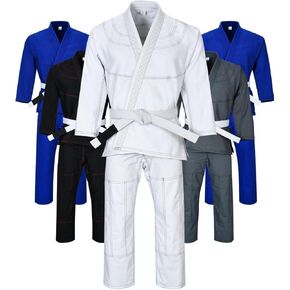 معدات القتال بالضربة القاضية البرازيلية جيو جيتسو جي للرجال، BJJ Gi للنساء تتصارع جي خفيفة للغاية، قماش مقاوم للعرق مسبق الانكماش