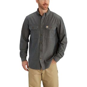 Carhartt Men's Relaxed Fit Midweight Chambray Long-Sleeve Shirt