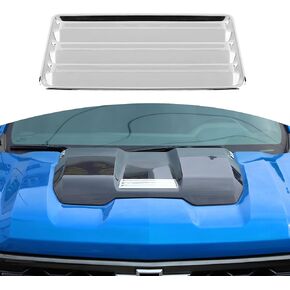 for Silverado Hood Scoops Trim Cover Decal Chrome for Chevrolet Silverado 2022 Up Chrome Exterior Accessories