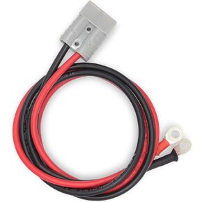 50A 600V Anderson Connector Plug with O-Ring Battery Connector Cable 8AWG 100cm(39.37") Cable Battery Quick Connector Forklift Plug Wire Trailer Power Storage Harness Power Forklift Connector