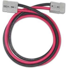 50A Anderson Connector Plug with 6AWG 1.2M Long Cord Battery Quick Jump Starter Connector Electric Forklift Plugs Cables Trailer Energy Storage Power Harnesses