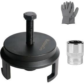 For GM LS Harmonic Balancer Puller 25264 Crank Pulley Puller with 22mm Socket, Automotive Replacement Engine Quickly Removes Harmonic Balancers without Tapped Holes