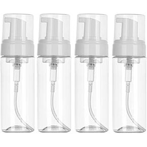 Foaming Dispenser Bottle - Beoncall 2Pcs Transparent Empty Spray Bottles Plastic Foam Pump Bottle Travel Soap Bottle Portable Foam Bottle (200ml)