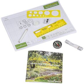 Garden Design Kit - Gardening Graph Paper, Drafting Tools, Landscaping Template and Detailed How-to Guide for Landscape Planning and Layout