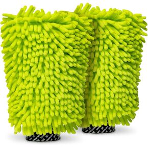 Chemical Guys MIC498 Chenille Premium Scratch-Free Microfiber Wash Mitt, Safe for Cars, Trucks, SUVs, RVs & More, (10.9" x 8") 1 Pack