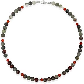 Natural Gemstone Beaded Necklace for Women, 18" Multicolor Crystal Bead Choker Necklaces,Handmade Vintage jewelry