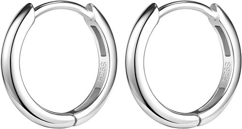 AoedeJ 925 Sterling Silver Hoop Earrings for Women Small Hoopsfor Second Hole Hoops Sterling Silver Huggie Earrings for Girls in Saudi Arabia