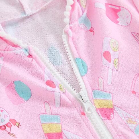 Girls Swim Cover Up Kid Hooded Zip-Up Terry Swimsuit Coverup Towel Bathing Suit Bathrobe Pool Swim Beach Robe Dress in Saudi Arabia