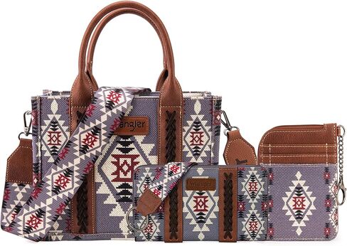 Montana West Wrangler Tote Wallet Card Case Set in Kuwait