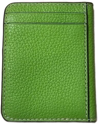 Tory Burch 150450 Thea With Gold Hardware Pebbled Leather Women's Slim Card Case (Wheatgrass Green) in Saudi Arabia