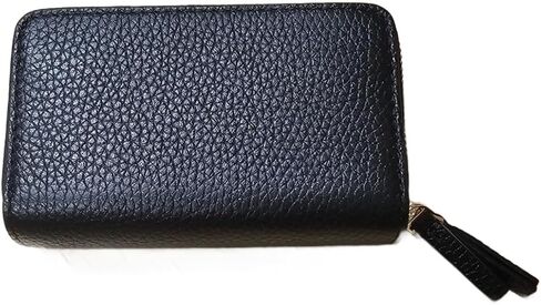حقيبة بطاقات بسحاب للسيدات من Tory Burch 146382 Blake مع قطع معدنية ذهبية مرصوفة بالحصى (أسود) in Kuwait