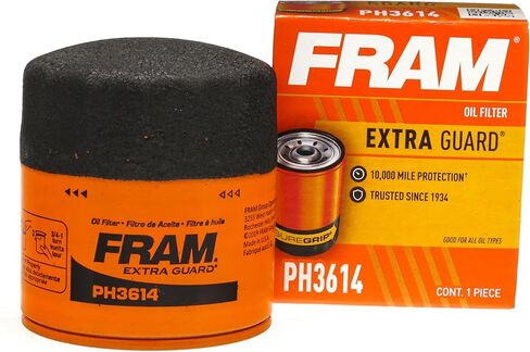FRAM Ultra Synthetic Automotive Replacement Oil Filter, Designed for Synthetic Oil Changes Lasting up to 20k Miles, XG3614 with SureGrip (Pack of 1) in Kuwait