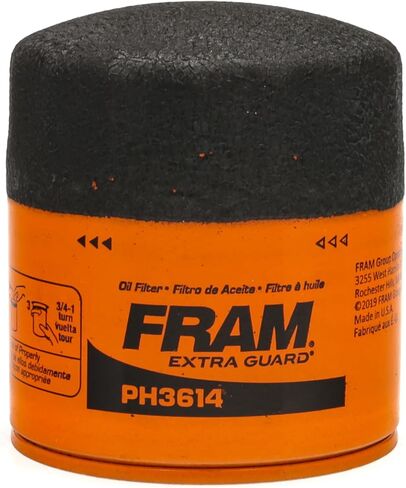 FRAM Ultra Synthetic Automotive Replacement Oil Filter, Designed for Synthetic Oil Changes Lasting up to 20k Miles, XG3614 with SureGrip (Pack of 1) in Kuwait