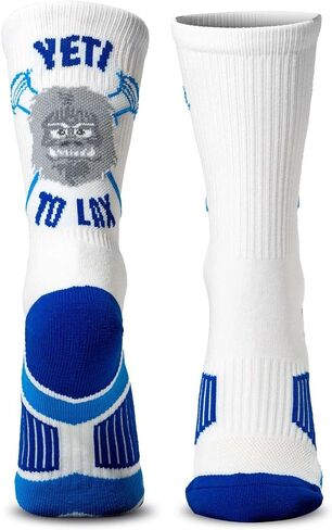 ChalkTalkSPORTS Lacrosse Athletic Mid-Calf Socks | Lax Designs | Youth & Adult Sizes in Saudi Arabia