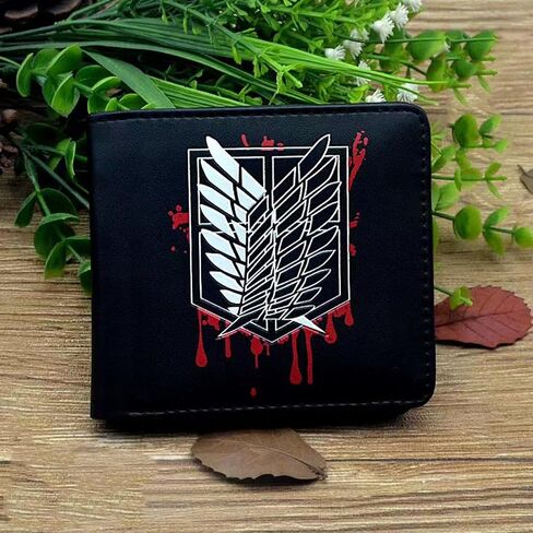 محفظة Bigemo قطعة واحدة باللون الأسود والبني Bifold Luffy Anime Wallet وقبعة القش القراصنة جولي روجر محفظة Anime مع قطعة واحدة من قلادة Luffy Skeleton قلادة وسلسلة مفاتيح Luffy للرجال والأولاد والبنات والنساء in Kuwait