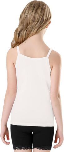 Phedrew 6-Pack Girls' Cotton Tank Tops Stretch Undershirts Soft Basic Camisole in Saudi Arabia