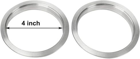 2.5 inch Stainless Steel V Band Bolt Clamp With 2 Male Female Flanges for Turbo Exhaust Systems 63mm SS Vband/V-Band Flange Kit in Kuwait