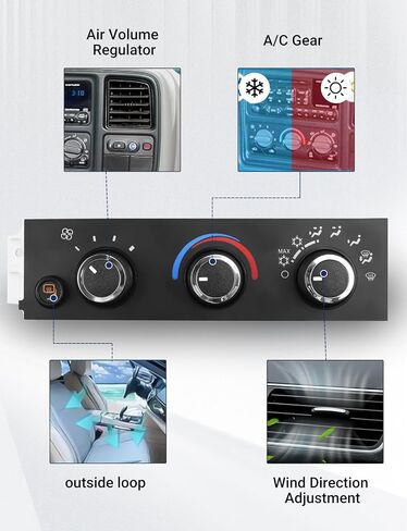 Climate Control Module, 599-294 AC Control Panel Fit for 1996-2021 Chevrolet Express, GMC Savana 1500 2500 3500 & Cargo, Pasajeros, G30, GMC G2500 G3500 in Saudi Arabia