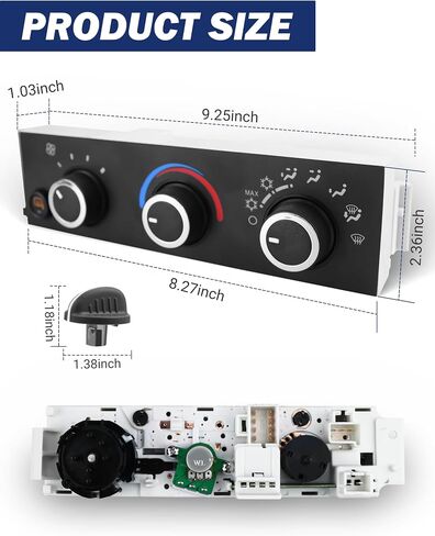 Climate Control Module, 599-294 AC Control Panel Fit for 1996-2021 Chevrolet Express, GMC Savana 1500 2500 3500 & Cargo, Pasajeros, G30, GMC G2500 G3500 in Saudi Arabia