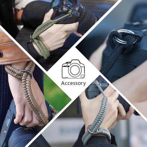SUNYA Camera Wrist Strap for Photographers - Paracord Rope Hand Strap Compatible for DSLR or Mirrorless Camera in Saudi Arabia