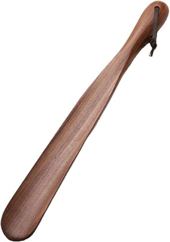 Izewu Wood لبيسة حذاء بمقبض طويل لكبار السن، لبيسة حذاء خشبية للرجال والنساء والأطفال والحمل، 15 بوصة، جوز in Saudi Arabia