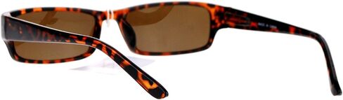 Mens Small Face Snug Fit Color Lens Rectangular Plastic Frame Sunglasses in Kuwait