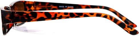 Mens Small Face Snug Fit Color Lens Rectangular Plastic Frame Sunglasses in Kuwait