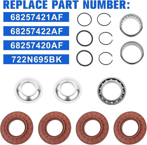 68257420AF طقم عمود داخلي متوسط ​​للعمود الأمامي الأيمن، متوافق مع دودج رام 1500 2012 2013 2014 2015 2016 2017 2018 2019 2020 2021 4 × 4 بيك اب، استبدال #68257422AF in Kuwait