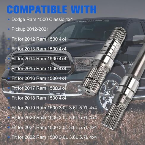 68257420AF طقم عمود داخلي متوسط ​​للعمود الأمامي الأيمن، متوافق مع دودج رام 1500 2012 2013 2014 2015 2016 2017 2018 2019 2020 2021 4 × 4 بيك اب، استبدال #68257422AF in Kuwait